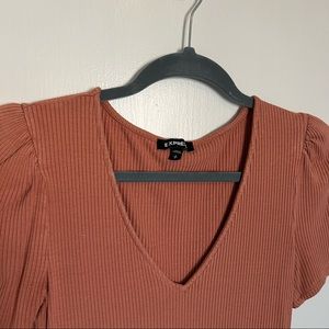 Express v-neck knit shirt